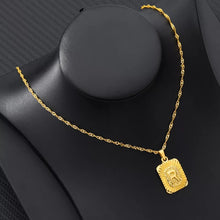 Load image into Gallery viewer, Square Initial Necklaces