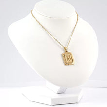Load image into Gallery viewer, Square Initial Necklaces
