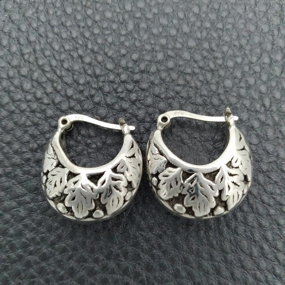 Luna Silver Small Earrings