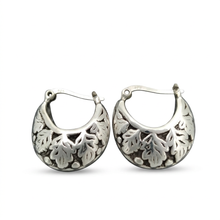 Load image into Gallery viewer, Luna Silver Small Earrings on a white background
