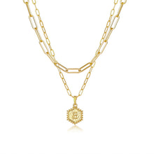Load image into Gallery viewer, Trendy Initial Charm Layered Necklace
