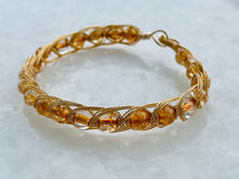 Load image into Gallery viewer, Three Gold Stands Bracelet
