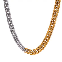 Load image into Gallery viewer, Live &amp; Love Two Tone Cuban Link Necklace
