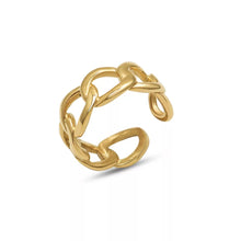 Load image into Gallery viewer, Cuban Link Open Cuff Ring
