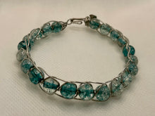 Load image into Gallery viewer, Blue Translucent Braided Bracelet
